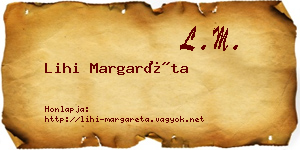 Lihi Margaréta névjegykártya